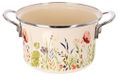 Casserole en émail - Casserole - 22 cm - 4 litres - Convient pour cuisinières à gaz et à induction - Plusieurs couleurs - Revêtement émaillé durable