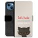Portefeuille Étui Premium iPhone 13 - Chat en Colère