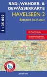 Rad-, Verlag grünes herz Rad-, Wander- und Gewässerkarte Havelseen 2: Beetzsee