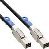 InLine® externe Mini SAS HD kabel, SFF-8644 naar SFF-8644, 12Gb/s, 0,5m