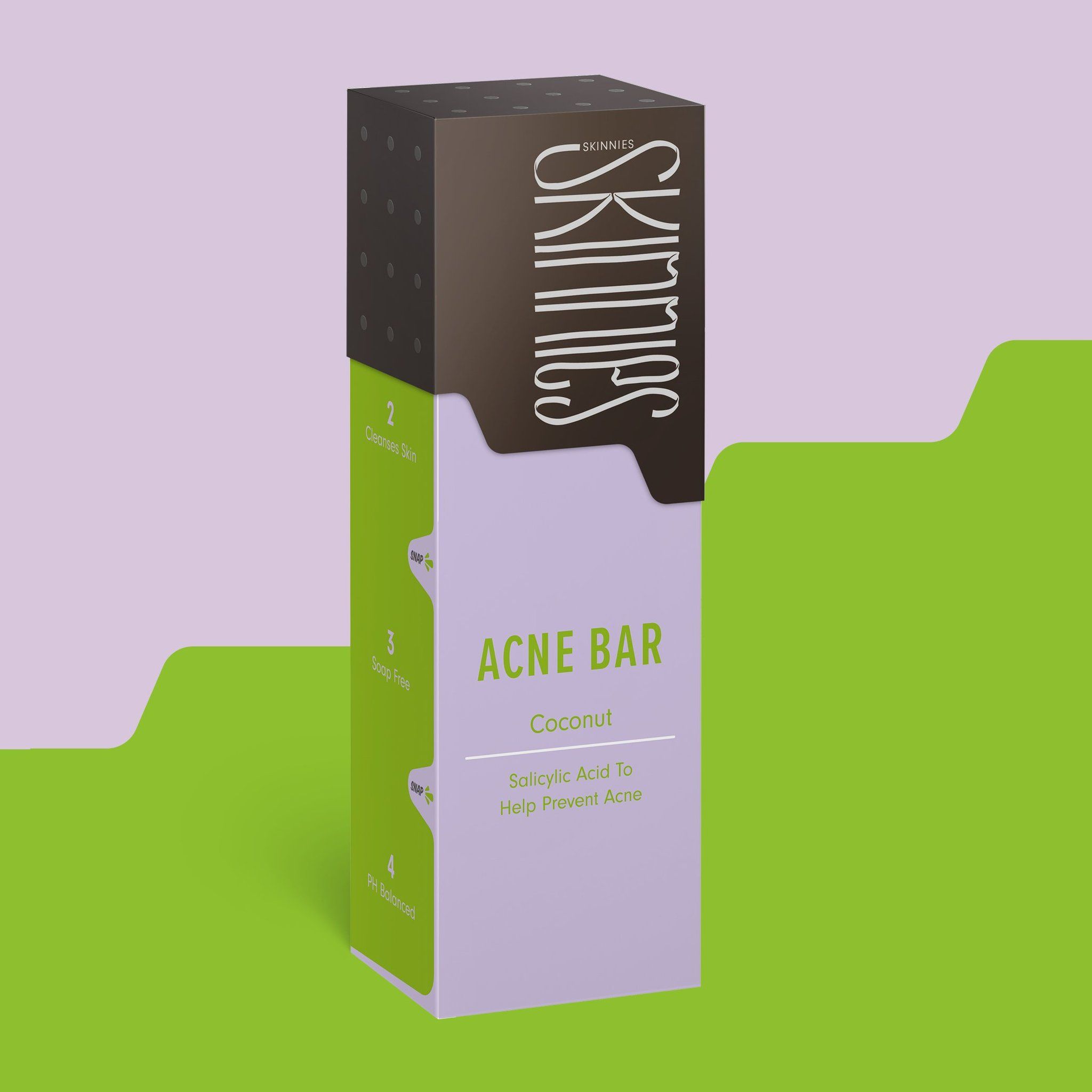 Skinnies Acne Bar Coconut - Zeep - 1 stuk