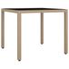 vidaXL Table de jardin beige