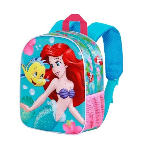 Disney Ariel Dive-Elite 3D rugzak, turquoise, 25 x 30 cm, inhoud 7 l