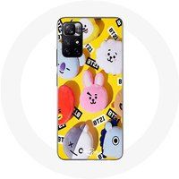 Maniacase Hoesje voor Xiaomi Redmi Note 11s 5G BTS Bangtan Sonyeondan BT21 Tata Chimmy Cooky Rj Shooky Koya Mang Et Van