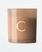 HEMA Bougie En Verre Ø8x9cm Lettre C (taupe)