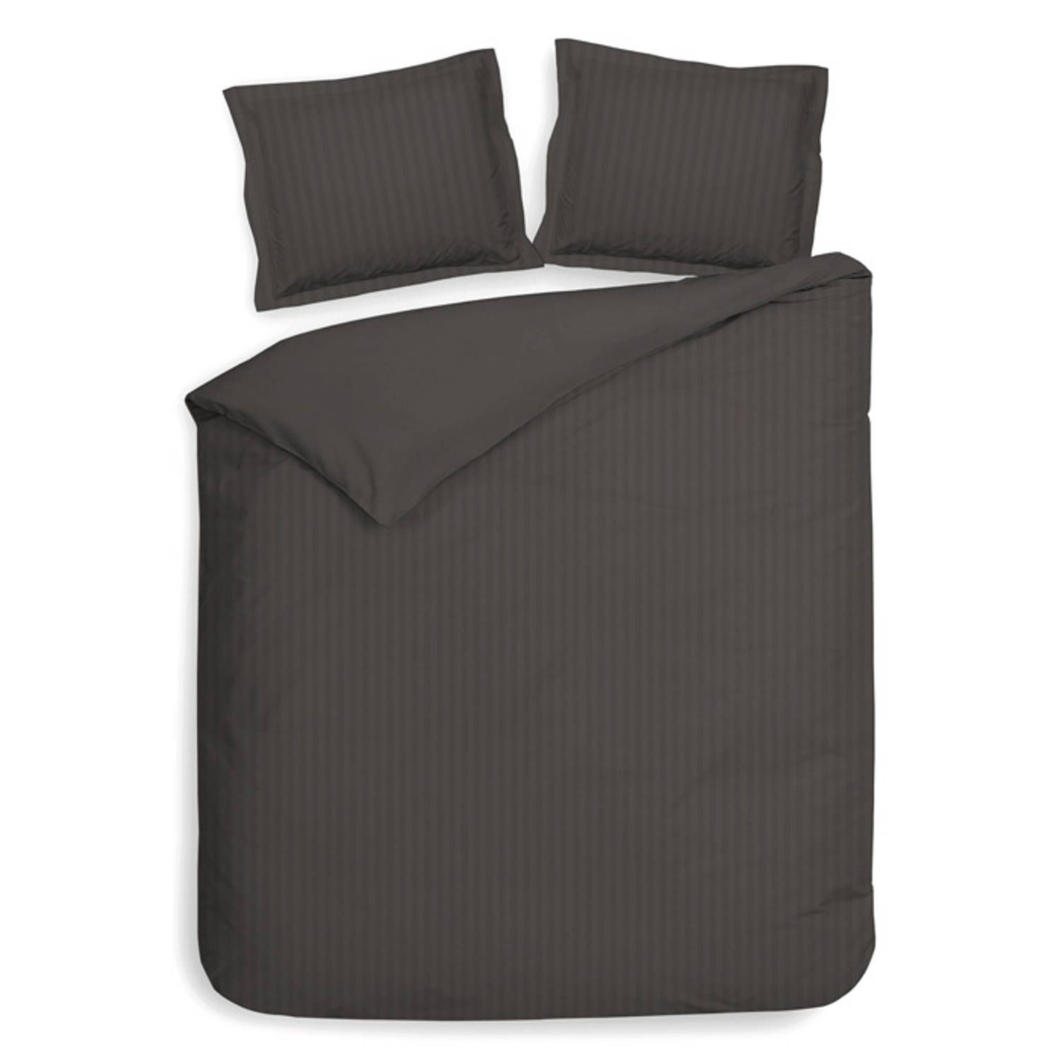 Heckett & Lane Banda Dekbedovertrek - 260x200/220 cm - Dark Gull Grey