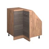 Vicco R-Line Hoekkeukenkast voor schuine wand – 75.6 cm met 1 deur Edel grijs