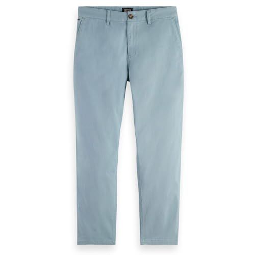 Scotch & Soda Heren Drift Chino Broek - Bay Blue 7437 - 33W / 30L