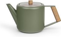 Bredemeijer Theepot Duet Design Boston 1,1L RVS Legergroen