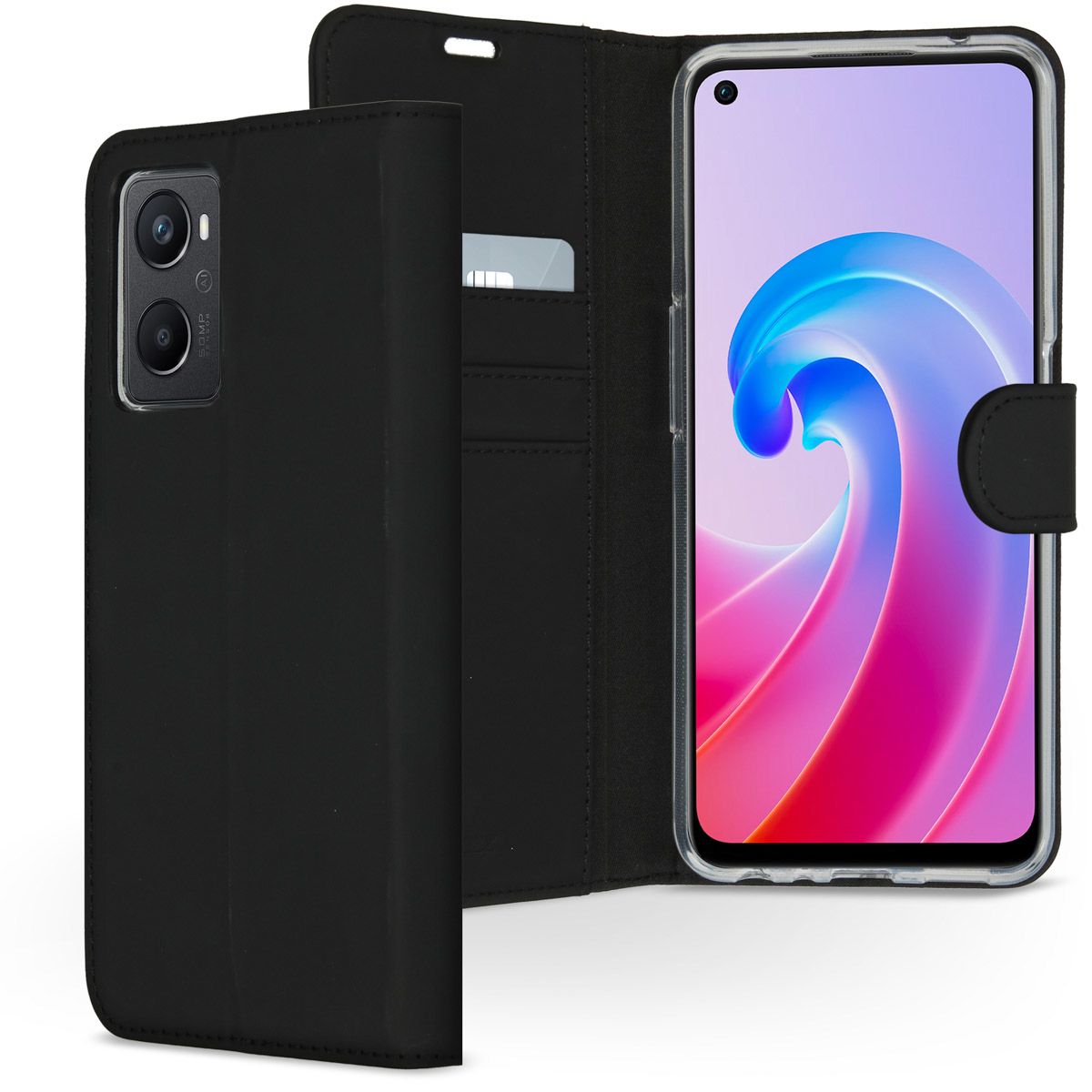 Accezz Wallet Case for Oppo A96 - Black