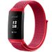 Strap-it nylon band - rood - Geschikt voor Fitbit Charge 4