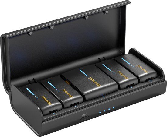 7RYMS iRay DW40 Draadloze microfoon set - 4 zenders - Zwart