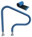 Grip handrail for swimming pool with zipper