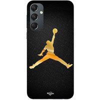 Samsung Galaxy S23 FE Jordan logo 23 nike basketball couleur dorée Maniacase