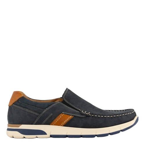 Easy Street leren instappers donkerblauw