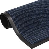 vidaXL Deurmat getuft blauw 60x150 cm