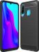 Techsuit Carbon Silicone Back Cover hoesje voor Huawei P30 Lite / P30 Lite New Edition - Zwart