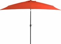 vidaXL Parasol met metalen paal 300x200 cm terracotta