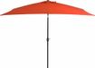vidaXL Parasol met metalen paal 300x200 cm terracotta