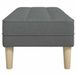 vidaXL Bank met kussen Donkergrijs 113 x 57 x 39 cm Stof