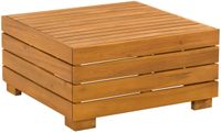 vidaXL Massief Acacia Hout Tuin Bijzettafel Bruin 60 x 60 x 30 cm