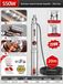 Pompe submersible - Inox, multicouche, 550 W, 8 roues - Haute hauteur de refoulement - Capacité : 70 litres par minute - 2850 tours par minute - Convient pour l'irrigation de jardin et l'approvisionnement en eau de la maison