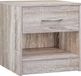 Casaria® Nachtkastje Set van 2 - Lade Opbergvak 41x39x28cm - Eiken