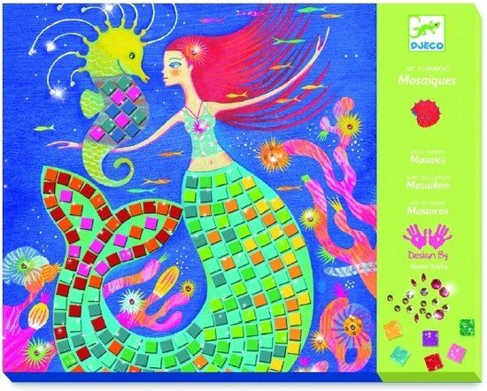 Djeco Mozaïekdoos "The zeemeerminnen" - multi
