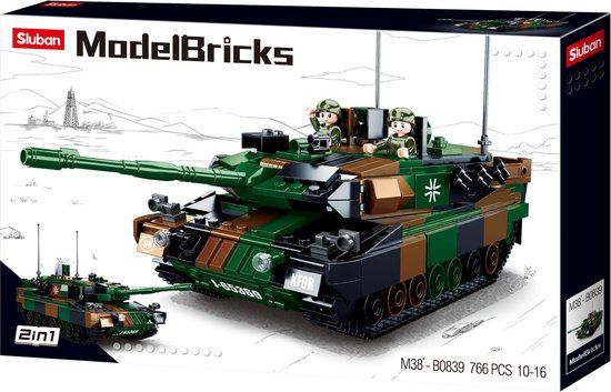 Sluban M38-B0839 Main Battle Tank Europe - 766 Pieces - STEM Toy