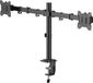Allteq Dubbele monitor arm | Draaibaar | Kantelbaar | Max. gewicht: 10 kg per arm | 17 t/m 32 inch