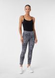 comma Broek Zebraprint Regular Fit Vrouwen Zwart