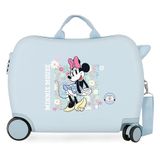 Joumma Disney Minnie Happy Kinderkoffer, blauw, 50 x 38 x 20 cm