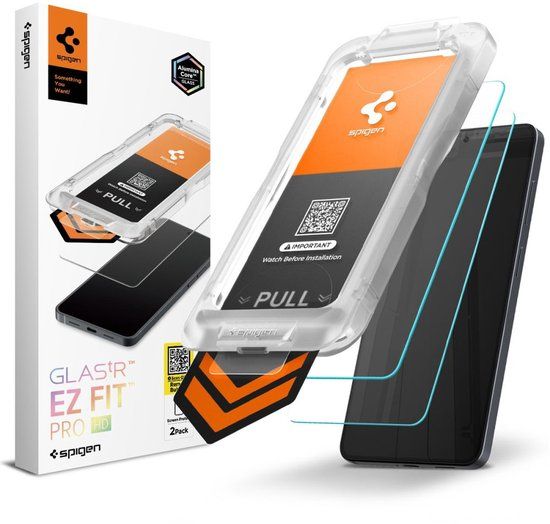 Spigen Screenprotector Geschikt voor Samsung Galaxy S26 - EZ Fit GLAS.tR - 9H Tempered Glass - Case Friendly - Gemakkelijke Installatie - 2-Pack
