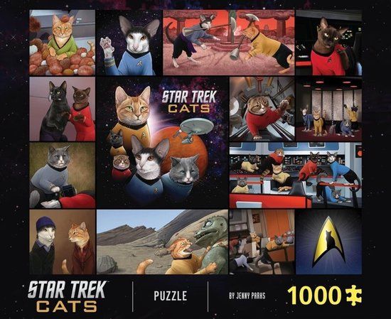 Chronicle Books Star Trek Cats 1000-piece Puzzle