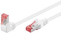 Goobay S/FTP CAT6 Gigabit Netwerkkabel - 1 kant haaks - CU - LSZH - 5 meter - Wit