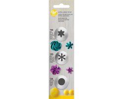Wilton Spuitmondjes Set - Garneerspuit voor Taartdecoratie - #1M #2D #2A - 3 stuks