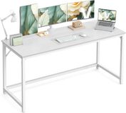 VASAGLE Tafel, computertafel, bureautafel, 160 x 60 x 76 cm, esdoornwit-parelwit