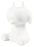Décopatch SA004C - Chèvre cartoon blanche à décorer - Décoration loisir créatif en papier mâché - Dimensions: 14,5 x 12 x 19 cm