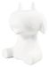 Décopatch SA004C - Chèvre cartoon blanche à décorer - Décoration loisir créatif en papier mâché - Dimensions: 14,5 x 12 x 19 cm