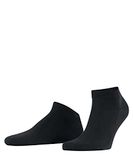 FALKE ClimaWool kort eenkleurig wol lyocell sneakersokken enkelsokken heren zwart - maat 45-46