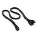 NZXT 12VHPWR adapterkabel - BB-CG1BB - 12+4-pins (16-pins) 12HVPWR naar dubbele 8-pins PCIe - compatibel met NVIDIA 40 Series GPU en bestaande ATX 2.X PSU's (PA-xG1BB) - Geschikt voor 600 watt - zwart