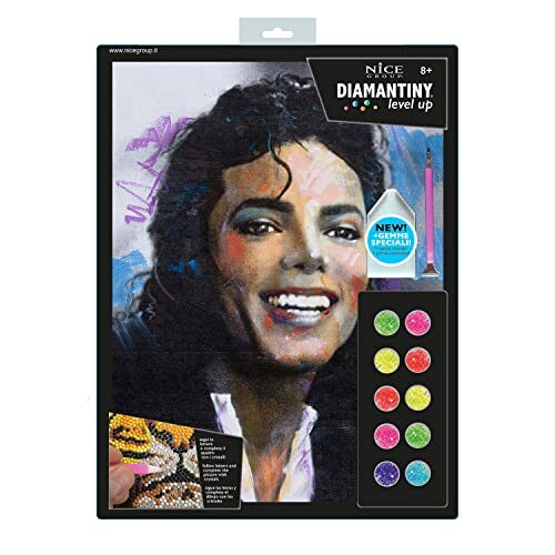 DIAMANTINY Level Up-PLUS Celebrities-activiteiten Crystal Art, Diamond Painting Kit, Michael, A4, 96457