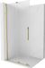 Mexen Velar paroi de douche porte coulissante Walk-in 85 x 200 cm, verre dépoli 8 mm, or