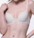 Dorina Push up / Plunge BH met beugel - Rosa - Kanten bh band - 3/4 cup - Decollete Bh - 80D - Wit