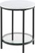 CaliCosy Table basse noire ronde aggloméré 45x45x55 cm