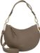Coccinelle Leren Schoudertas Sunup Shoulder Bag Warm Taupe / Rosette