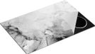 Chefcare Inductie Beschermer Abstracte Kunst - Zwart Wit - 81,6x52,7 cm