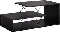 Vicco Nario Salontafel – 100 x 50 cm Zwart