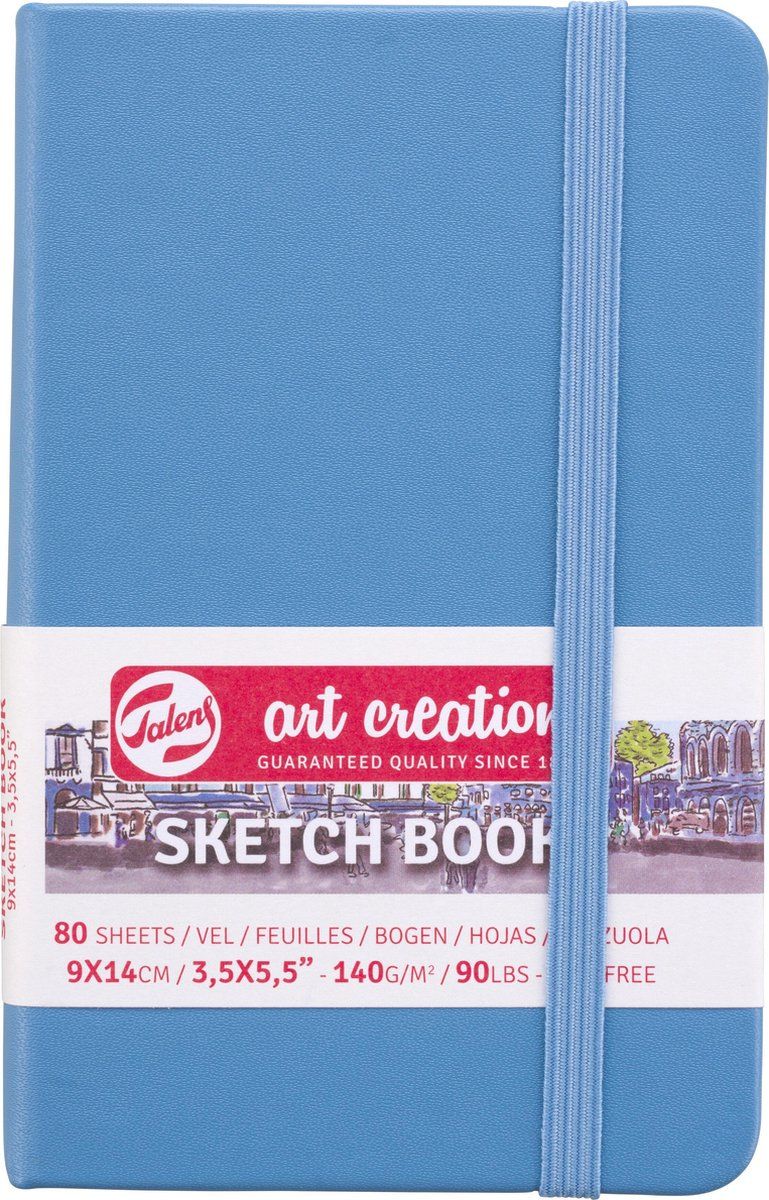 Royal Talens Schetsboek 9x14 cm 140g lake blue
