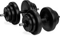 VirtuFit Verstelbare Dumbbells set - 28 kg - Zwart